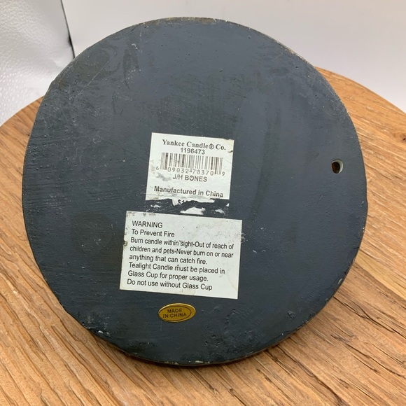 Yankee Candle Halloween Skeleton Bones Hands Spider Web Base Jar Candle Holder - Picture 5 of 6